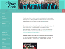 Tablet Screenshot of cantate-choir.info